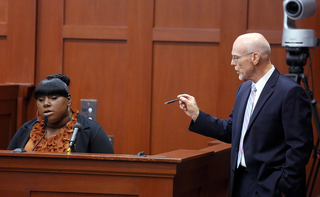 Don West questioning Rachel Jeantel (Getty Images)